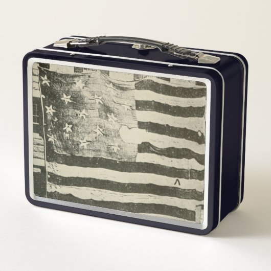 星条旗：表示のアメリカ国旗 メタルランチボックス (裏面)