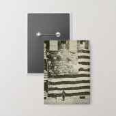 星条旗：表示のアメリカ国旗 缶バッジ (正面/裏面)