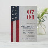 星条旗 赤 白 青 4日7月 招待状 (スタンド正面)