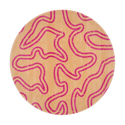 星条模様の線 カッティングボード (正面)