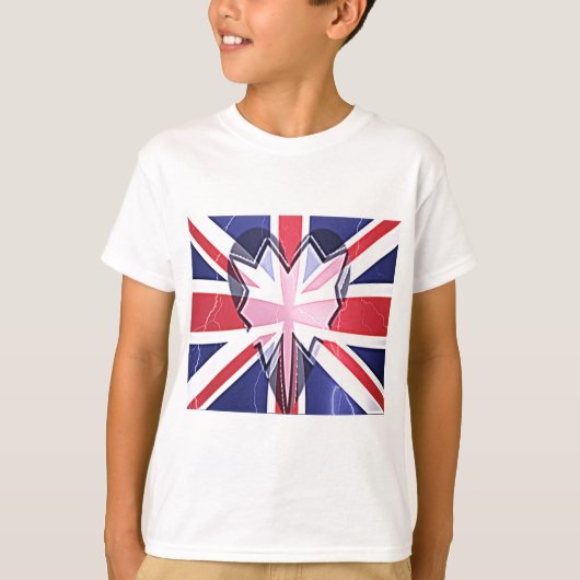 星条渦巻き旋回:米国赤旗、白旗、青旗 Tシャツ (正面)