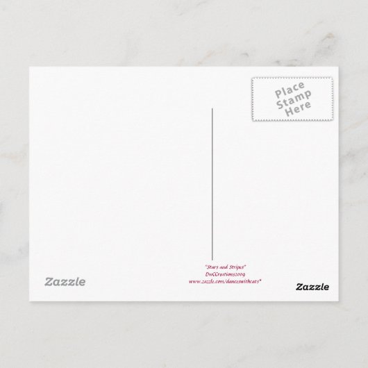 星条絵はがき ポストカード (裏面)
