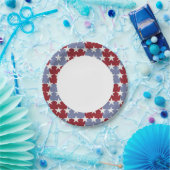 星条 ペーパープレート (パーティー)