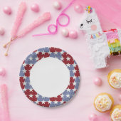 星条 ペーパープレート (パーティー)