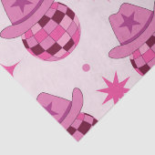 星柄のピンクディスコカウガールハット型紙 薄葉紙 (詳細)