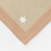 星柄クリスマスエルフ グレー 白 名前 フリースブランケット (角)