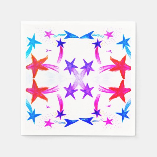 星柄ペーパーナプキン スタンダードカクテルナプキン (正面)