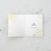 星模様の雪の結晶、クリスマスの挨拶。 シーズンカード (内部)