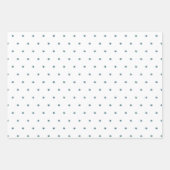 星模様ターコイズ ラッピングペーパーシート (正面2)