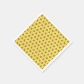 星模様トレンドカラー金ゴールド緑（黄） スタンダードカクテルナプキン (角)