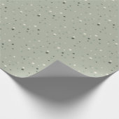 星模様（セージ緑） ラッピングペーパー (角)
