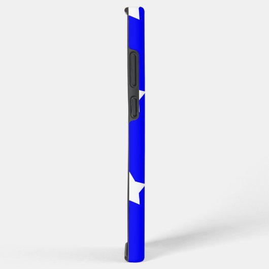 星模様（赤と青） SAMSUNG GALAXYケース (右側面)