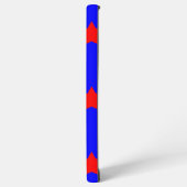 星模様（赤と青） SAMSUNG GALAXYケース (左側面)