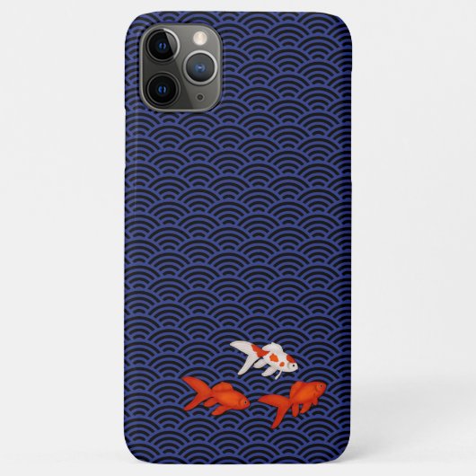 星海波型の金魚ファンテール日本の Case-Mate iPhoneケース (裏面)