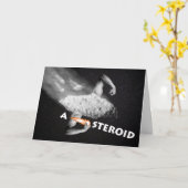 星状日、ステロイド、筋肉石のフォトモンタージュ カード (黄色い花)