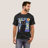 星猫ナイトTシャツ Tシャツ (正面フル)