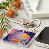 星生まれ、宇宙飛行士 キーホルダー (正面右)