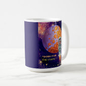 星生まれ、宇宙飛行士 コーヒーマグカップ (正面右)