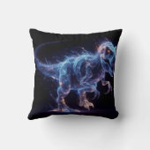 星白熱［赤熱］光を放つのように漂う恐竜 クッション (裏面)