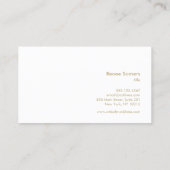 星白熱［赤熱］光を放つライトブルー 名刺 (裏面)