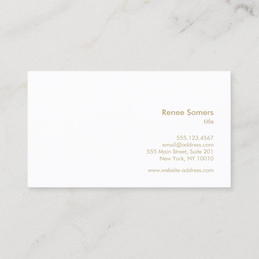 星白熱［赤熱］光を放つライトブルー 名刺 (裏面)