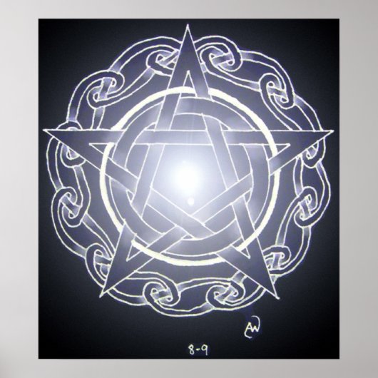 星白熱［赤熱］光を放つ ポスター (正面)