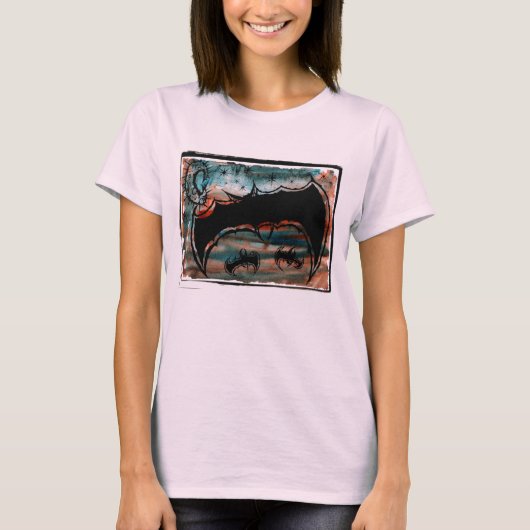 星空こうもり Tシャツ (正面)