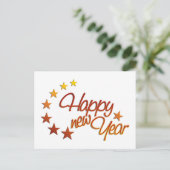 星空で新年おめでとう シーズンポストカード (スタンド正面)