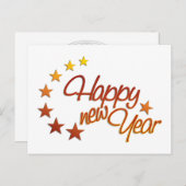 星空で新年おめでとう シーズンポストカード (正面/裏面)