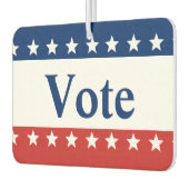 星空で赤と青の愛国心を投票 カーエアーフレッシュナー (左)