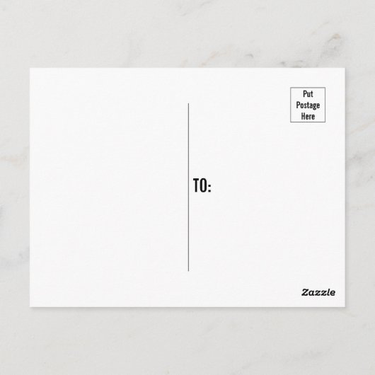 星空と丘の風景の上の満月 ポストカード (裏面)