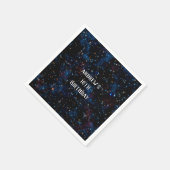 星空と惑星 スタンダードカクテルナプキン (角)