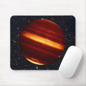 星空と赤外光の惑星ジュピター マウスパッド (マウス)