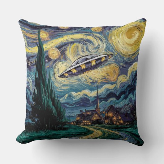 星空とUFO クッション (正面)
