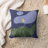 星空に向かう禅の花 クッション (ブランケット)