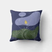 星空に向かう禅の花 クッション (裏面)