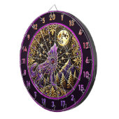 星空に対するパープルウルフ ダーツボード (正面右)