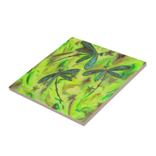 星空に浮かぶトンボ タイル (側面)