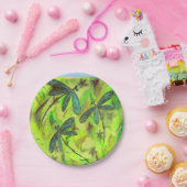 星空に浮かぶトンボ ペーパープレート (パーティー)