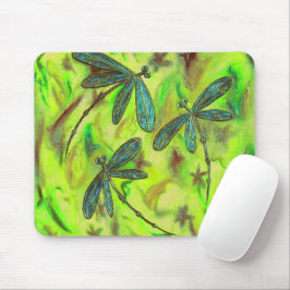 星空に浮かぶトンボ マウスパッド