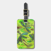 星空に浮かぶトンボ ラゲッジタグ (正面縦)