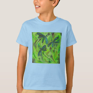 星空に浮かぶトンボ Tシャツ