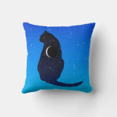 星空に浮かぶ宇宙猫 クッション (裏面)