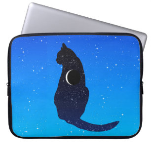 星空に浮かぶ宇宙猫 ラップトップスリーブ