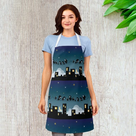 星空に浮かぶ市鳥 エプロン