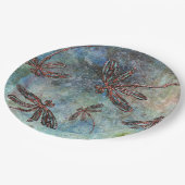 星空に浮かぶ青銅のトンボ ペーパープレート (アングル)
