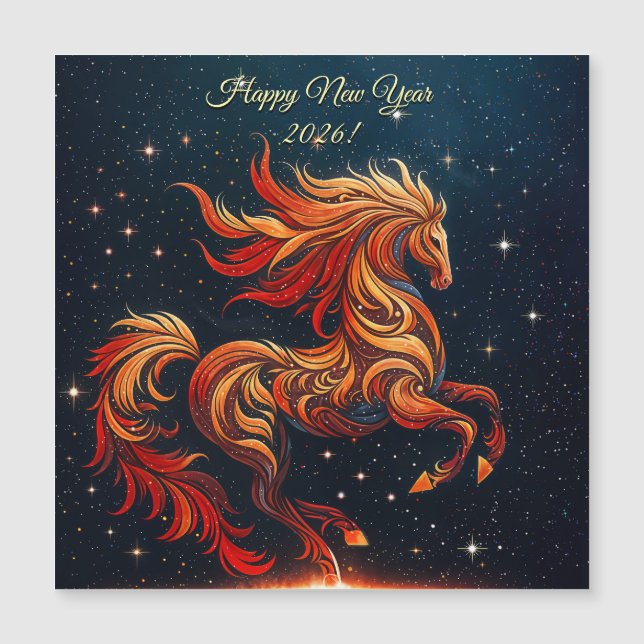 星空に燃える馬 (正面)