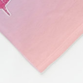 星空に見える可愛い紫の一角獣 フリースブランケット (角)