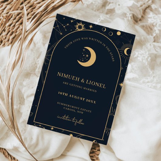 星空に誓って Save the Date 招待状