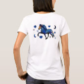 星空のアイスランドホース Tシャツ (裏面)